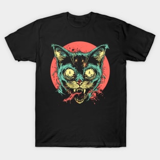 Creepy Cat Zombie T-Shirt